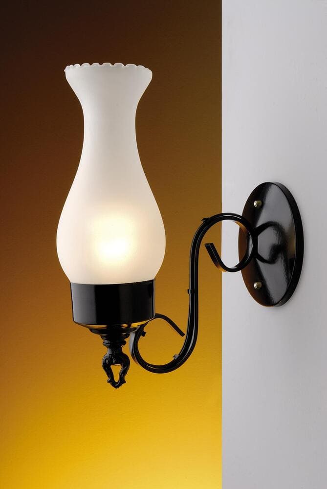 Imagem do produto Ideal Arandela 270 de Aço Preta Texturizada com Vidro Fosco