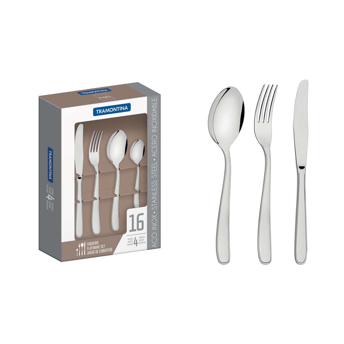 Imagem do produto Tramontina Faqueiro 16 Peças Tulum Inox 23299/280