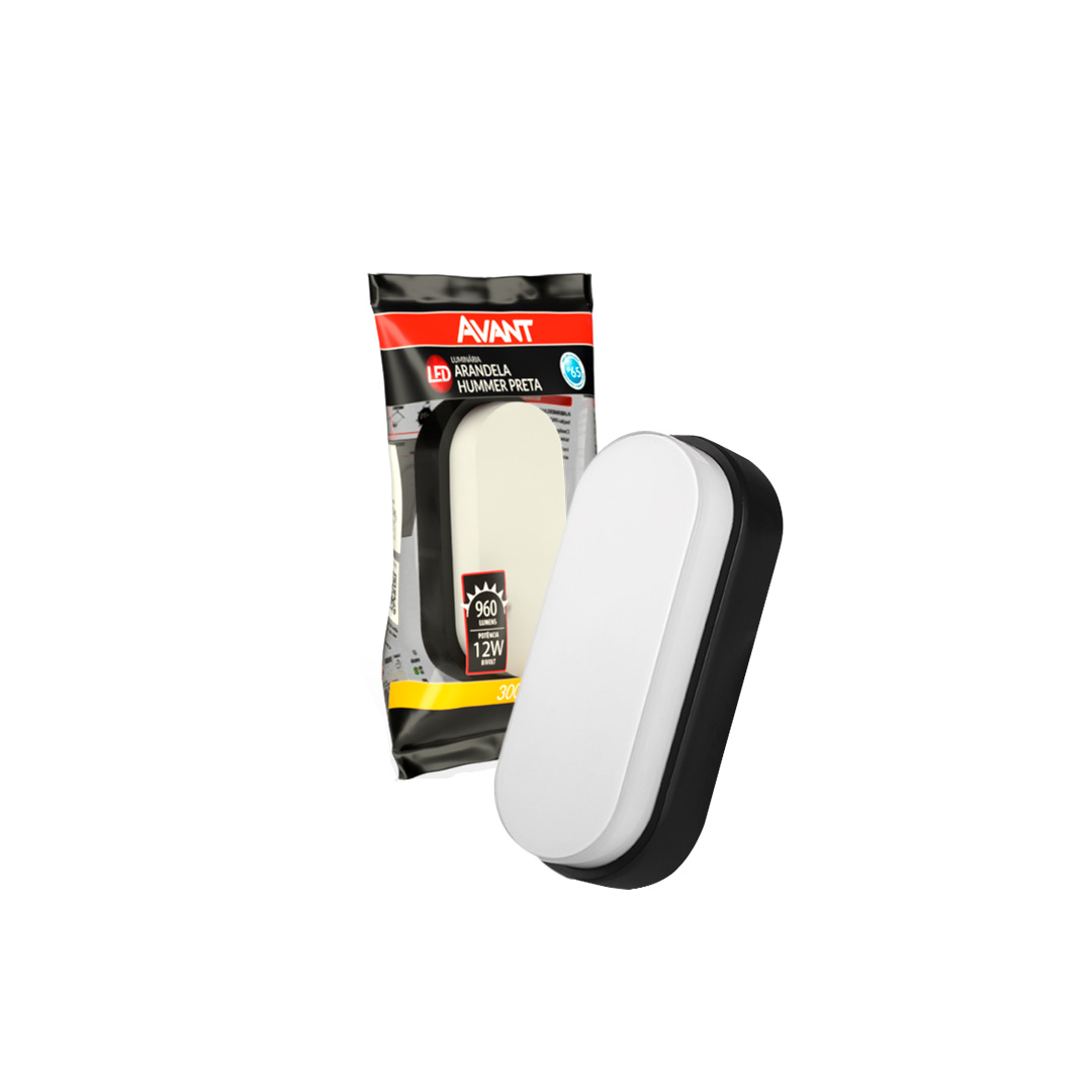 Imagem do produto Avant Luminária LED Arandela Hummer EVO IP65 20W Bivolt 3000K Luz Amarela