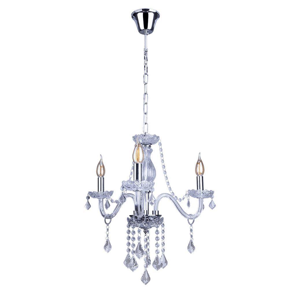 Imagem do produto Startec Lustre France Cristal 3 Transparente