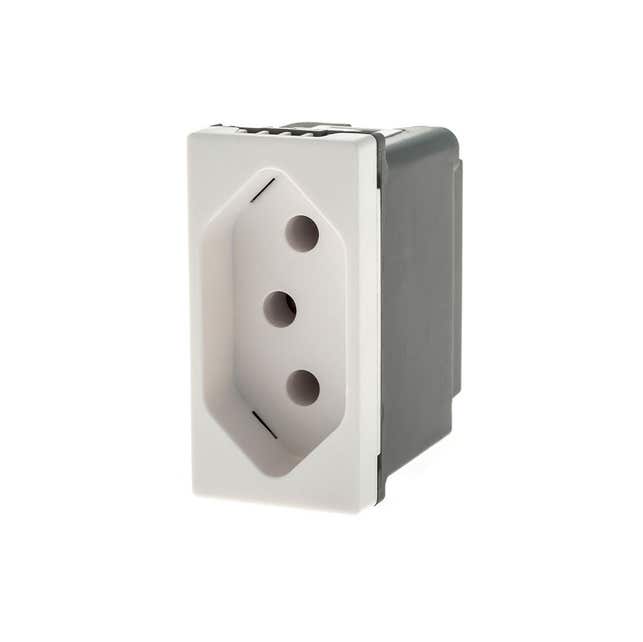 Imagem do produto Pial Plus+ Legrand Módulo de Tomada 2P+T 10A com Borne Automático Branco