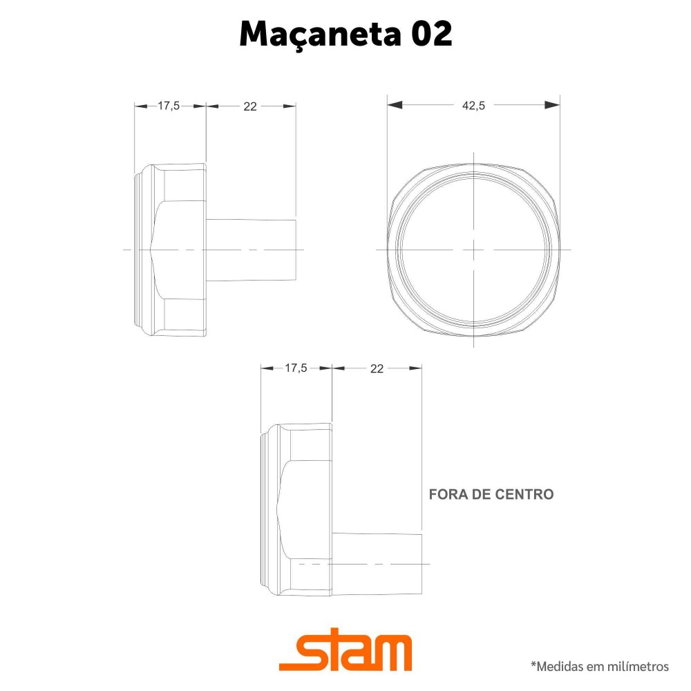 Imagem do produto Stam Fechadura 823/02 Oxidado WC Bola
