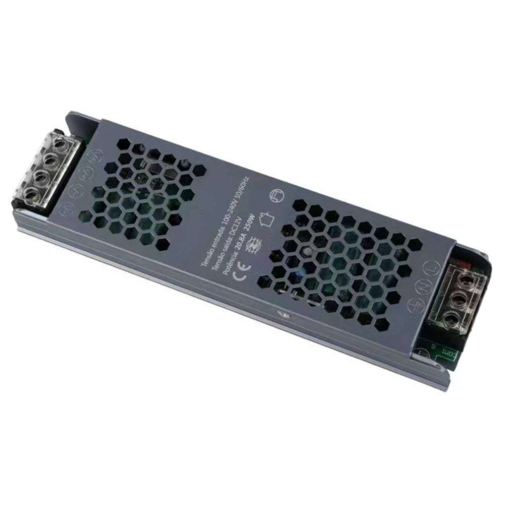 Imagem do produto Nobre Luz Fonte Chaveada 12V 20,8A 250W Bivolt com Chave Seletora