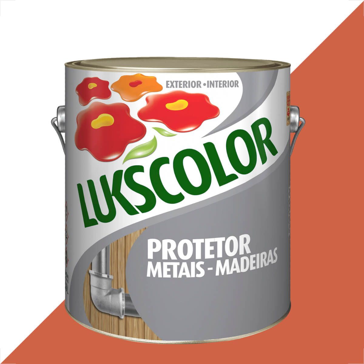 Imagem do produto Lukscolor Zarcão Fundo Anticorrosivo Laranja 3,6 Litros