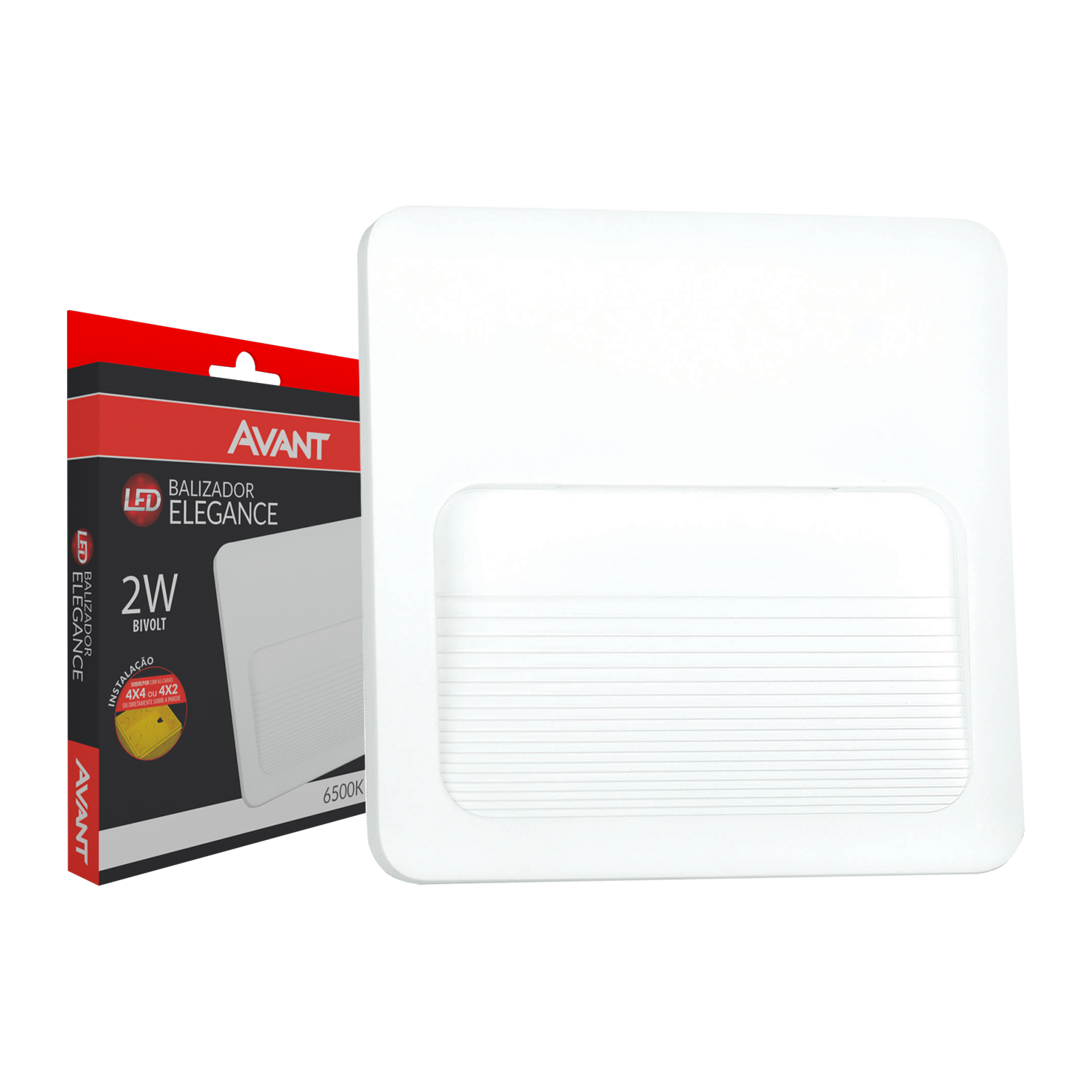 Imagem do produto Avant Balizador Elegance Flex 4x2/4x4 IP20/IP65 2W Bivolt 6500K Luz Branca