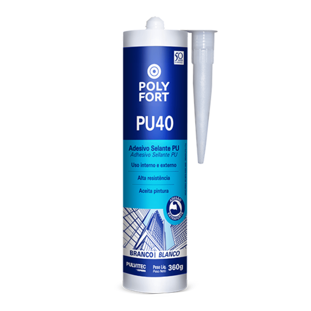 Imagem do produto Adesivo Selante PU40 Multiuso Branco 360g Pulvitec