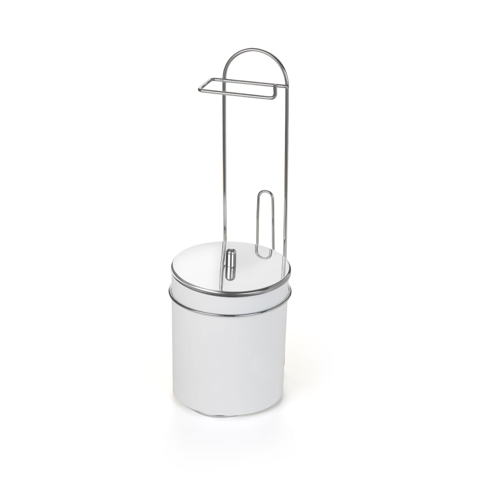 Imagem do produto Arthi Suporte de Chão para Papel Higiênico com Lixeira Tampa Inox