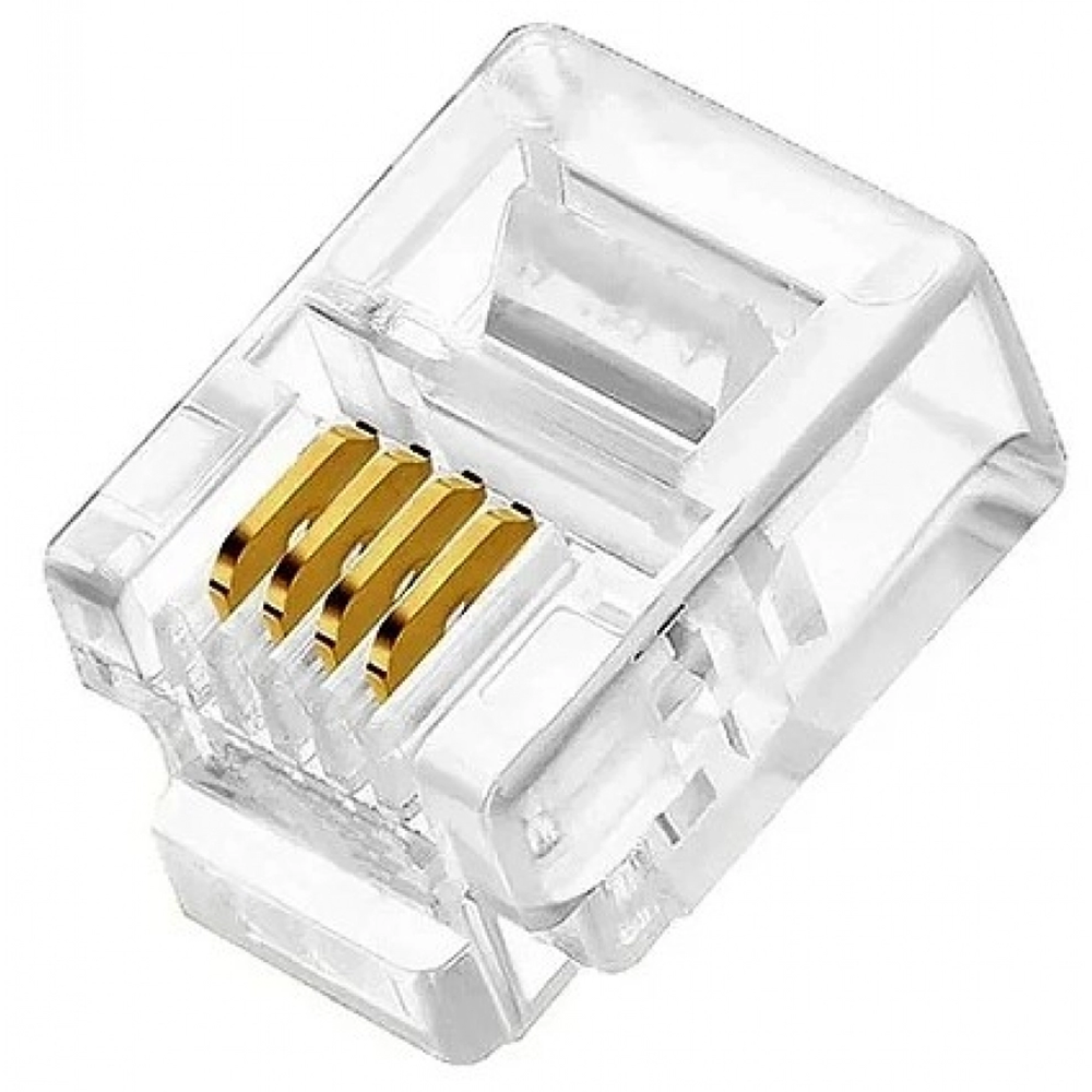 Imagem do produto Plug Modular Foxlux 4P4C (Pacote)