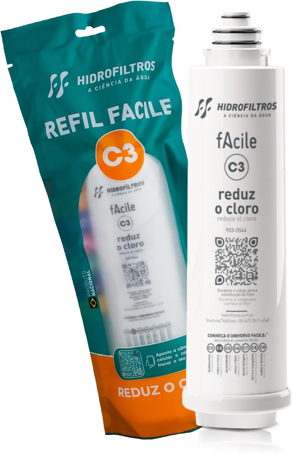 Imagem do produto Hidro Refil Filtro Hidra Facile C3