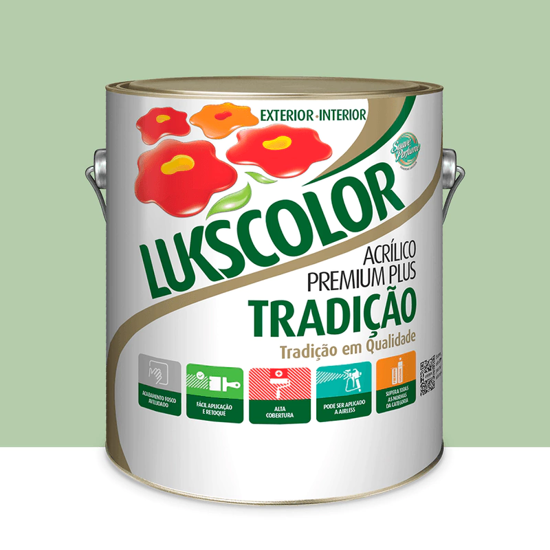 Imagem do produto Lukscolor Tinta Látex Acrílica Tradição Verde Primavera 3,6 Litros