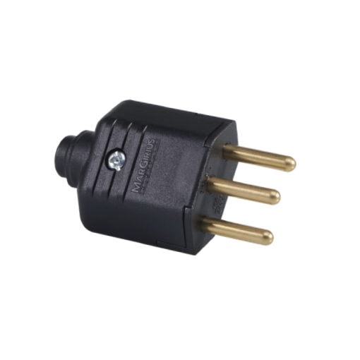 Imagem do produto Plug Macho 2P+T 10A Preto Margirius