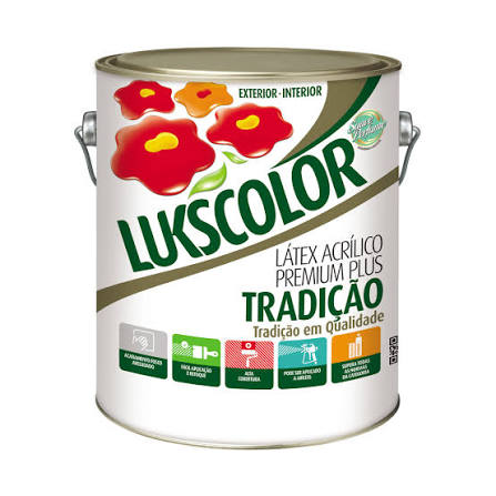 Imagem do produto Lukscolor Tinta Acrílica Látex Tradição Vermelho 900ml