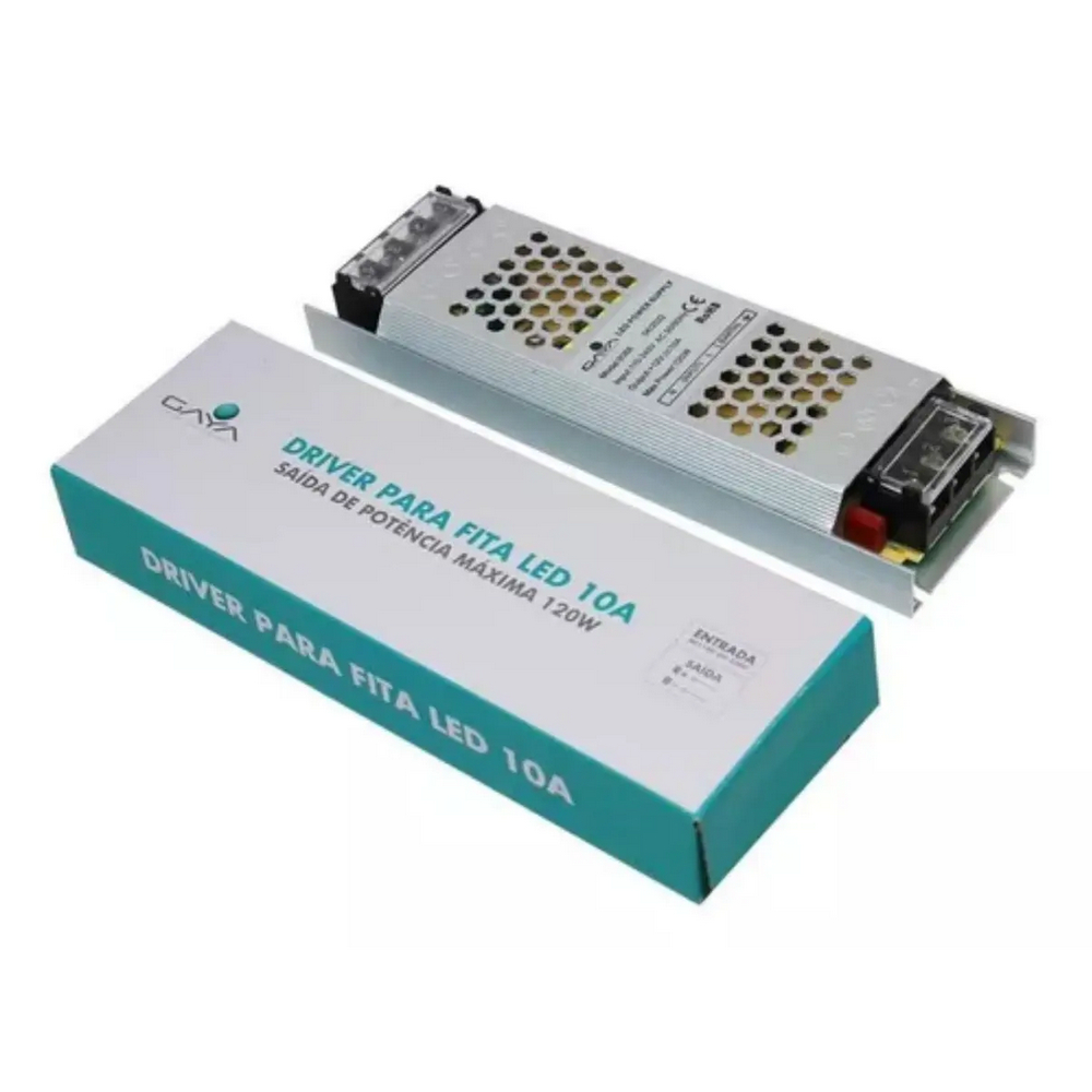 Imagem do produto Nobre Luz Fonte Chaveada 12V 10A 120W Bivolt com Chave Seletora