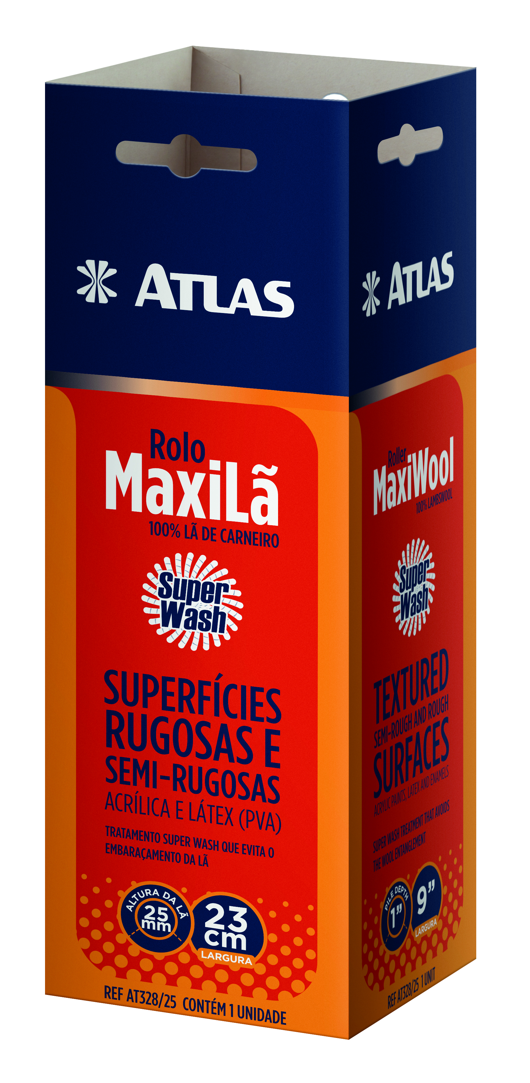 Imagem do produto Atlas Rolo de Pintura Maxila Lã Natural 23cm