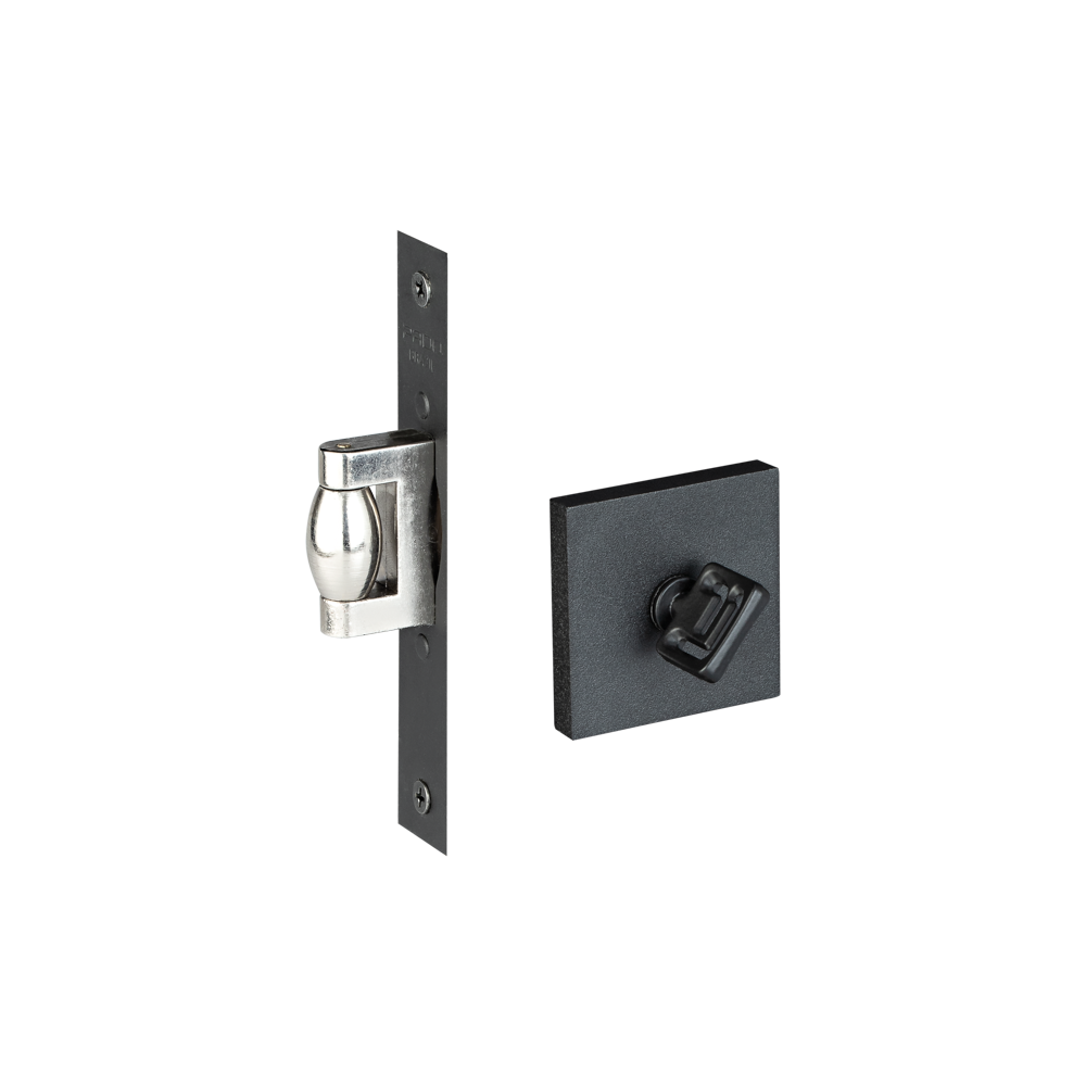 Imagem do produto Pado Trava Pivotante para Banheiro Roseta Quadrada Preto Texturizado