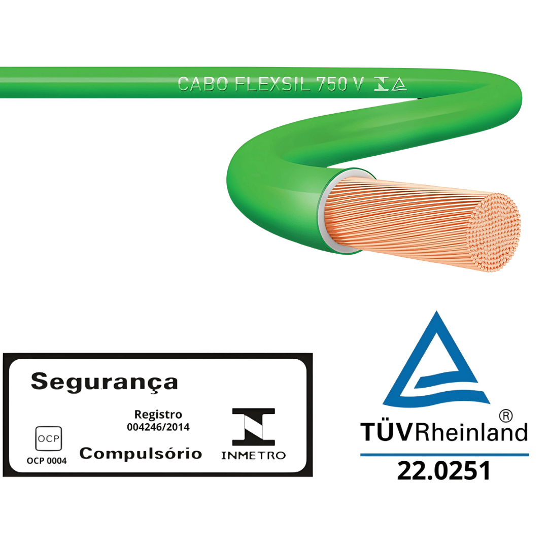 Imagem do produto Sil Rolo de Cabo Flexível 1,00 mm Verde