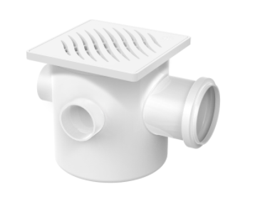 Imagem do produto Tigre Caixa Sifonada Montada Quadrada com Grelha Branca 100x100x50mm