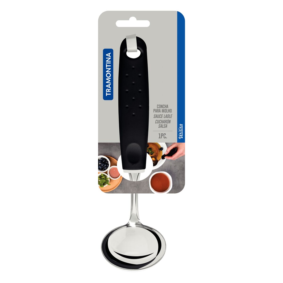 Imagem do produto Tramontina Concha para Molho Utilitá em Aço Inox com Cabo de Polipropileno Preto
