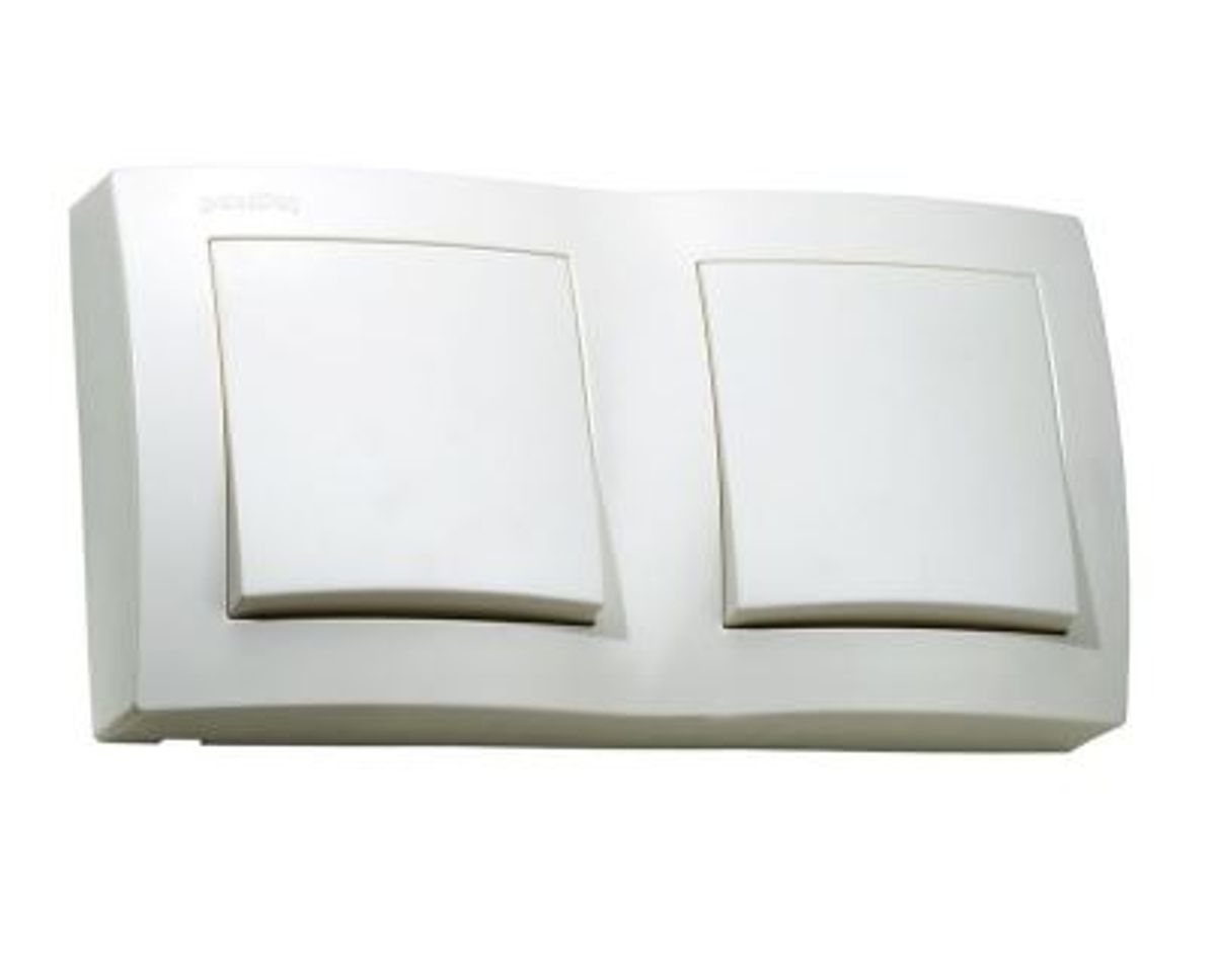 Imagem do produto Pial Legrand Conjunto de Sobrepor Interruptor Duplo 2 Teclas Simples 1P+1P Sistema X Branco