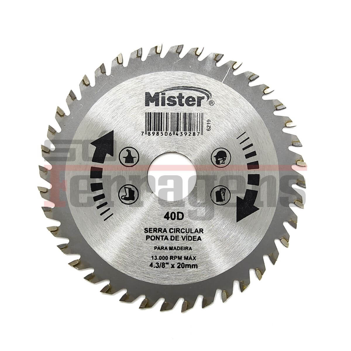 Imagem do produto Amatools Disco de Serra Circular MD 4 3/8" x 40D
