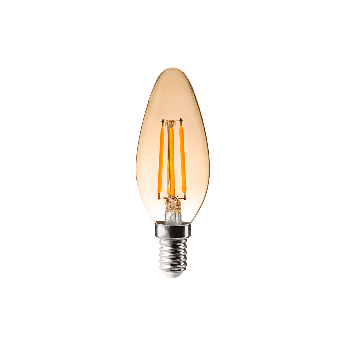 Imagem do produto Lâmpada LED Vela Pix 4W 2400K Vidro Âmbar