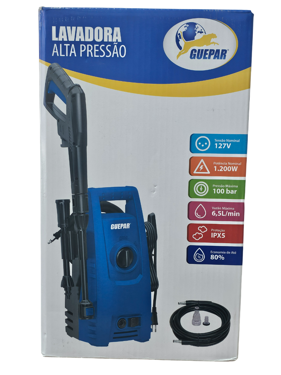 Imagem do produto Guepar Lavadora de Alta Pressão 1200W 127V