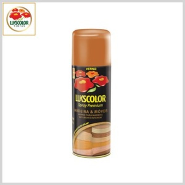 Imagem do produto Lukscolor Verniz Spray Premium Madeira Imbuia Brilhante 350ml