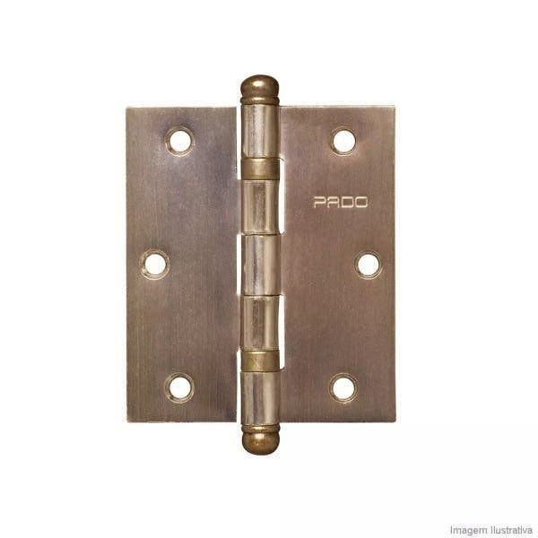 Imagem do produto Pado Dobradiça SM 3025 3" x 2.1/2" Redonda Bronze Oxidado com Rolamento