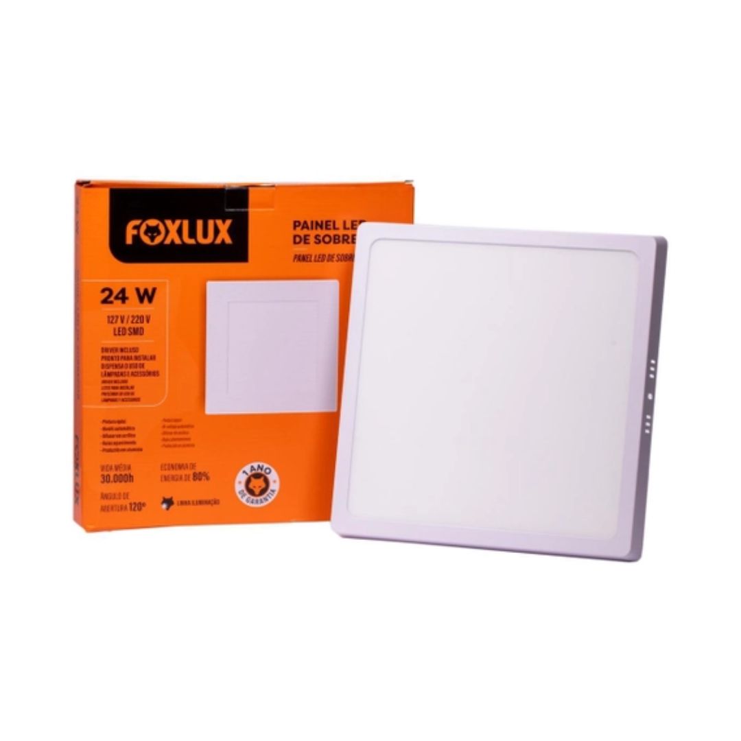 Imagem do produto PLAFON LED QUAD SOBR 24W 4000K FOX