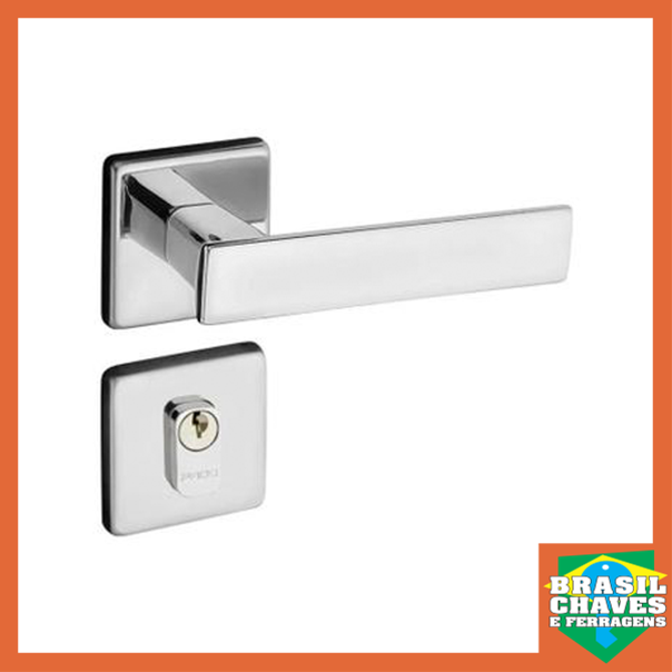 Imagem do produto Pado Fechadura Quadra Externa Roseta 701-80E Cromada