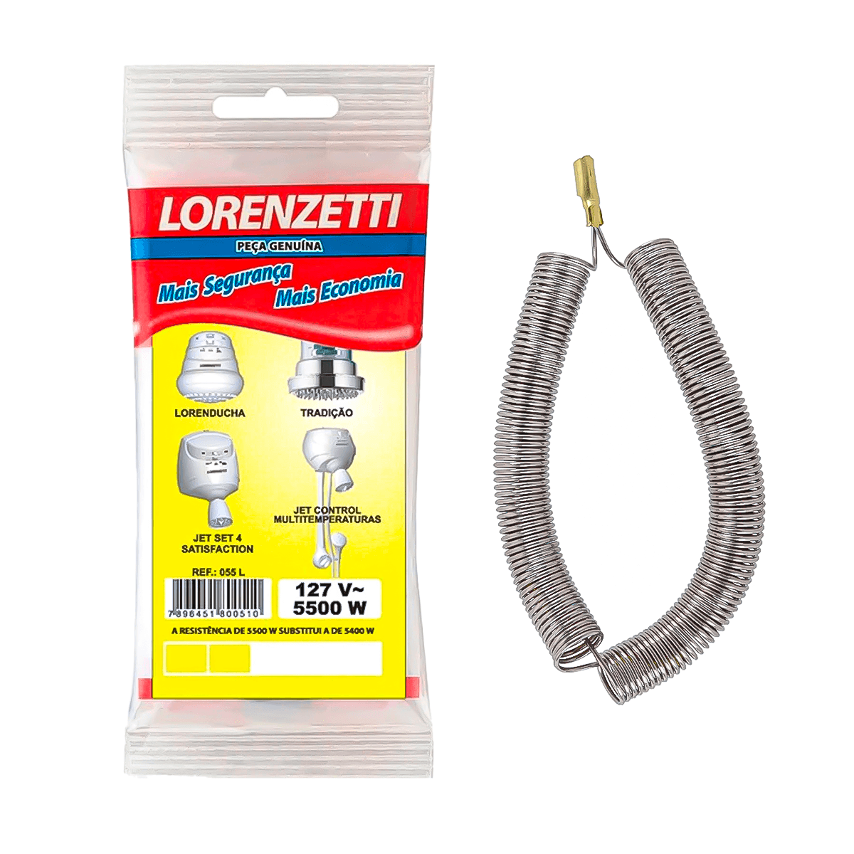 Imagem do produto Lorenzetti Resistência de Chuveiro Lorenducha Tradicional Jet 127V 5500W