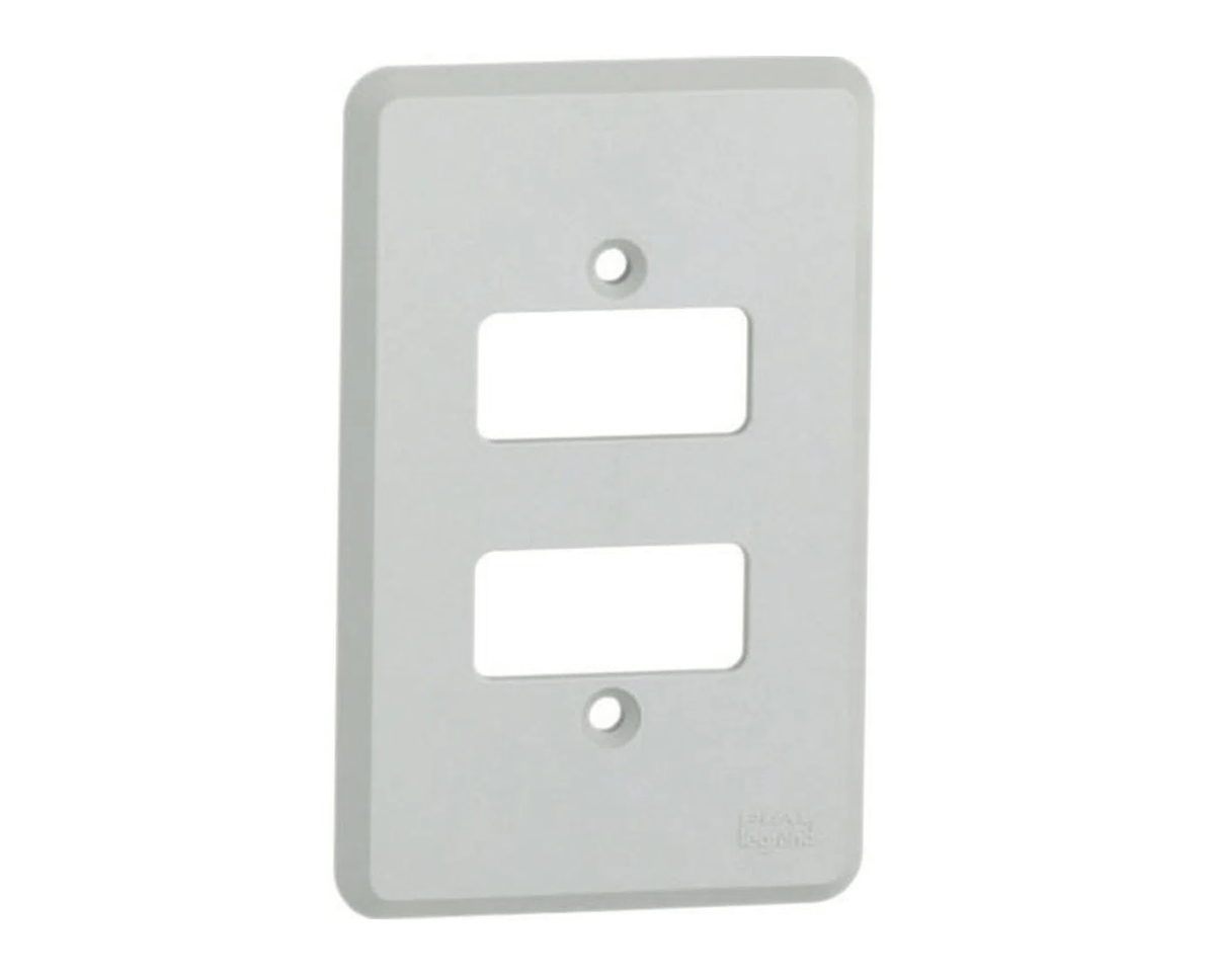 Imagem do produto Pial Legrand Placa 4x2 com 2 Postos Separados Distanciados para Caixa de Embutir Clássica Cinza