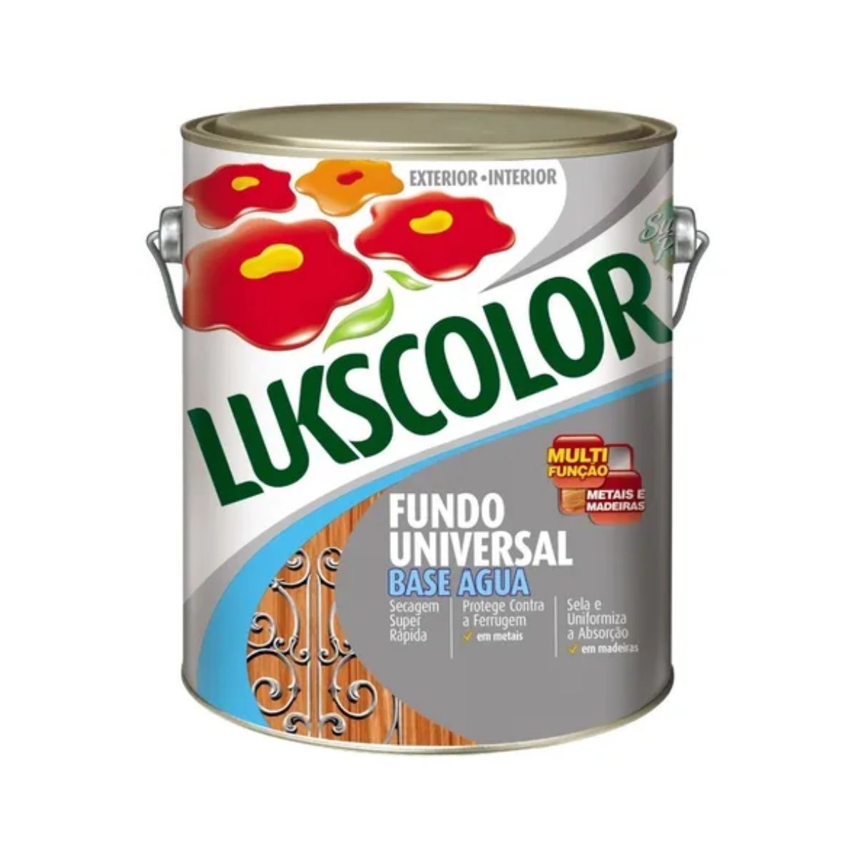 Imagem do produto Lukscolor Fundo Preparador Base Água para Metais e Madeiras 3,6L