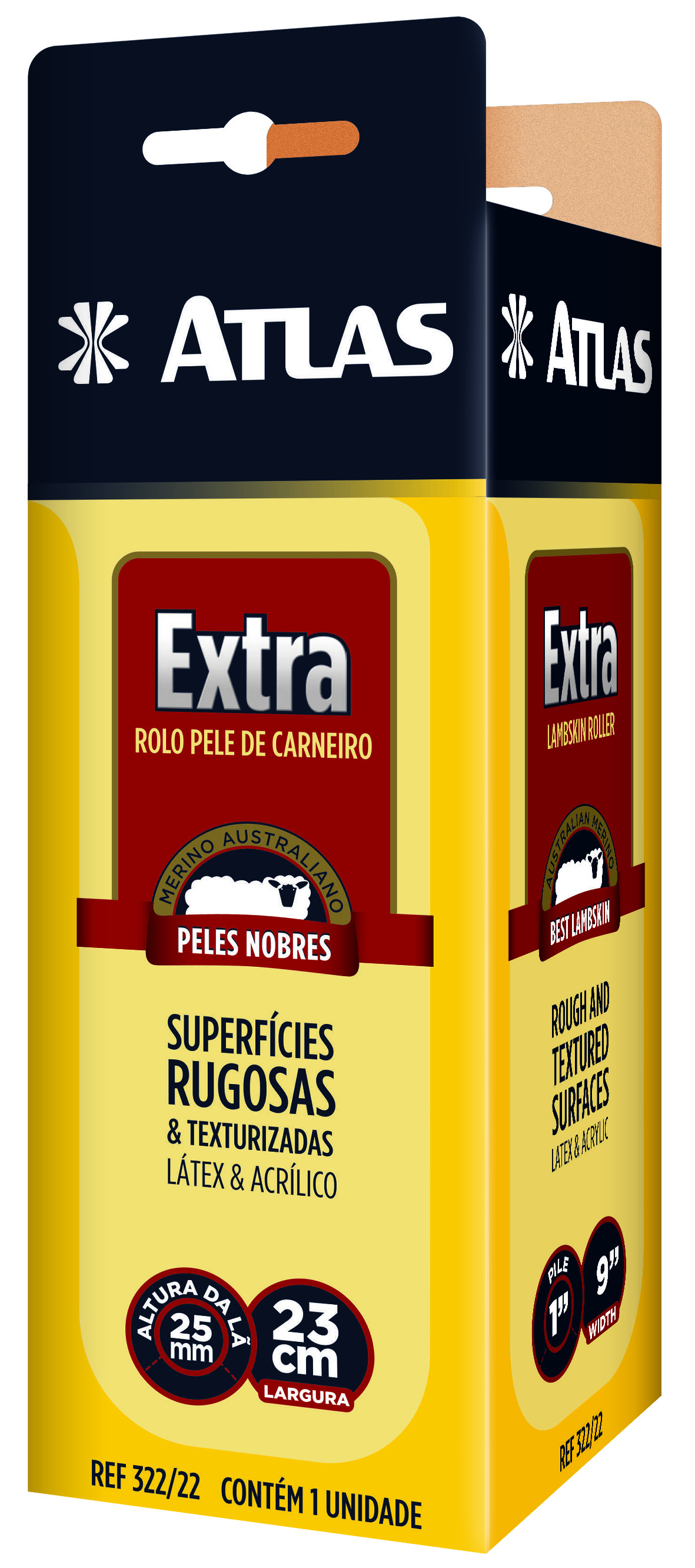 Imagem do produto Atlas Rolo de Pele de Carneiro Extra 23cm