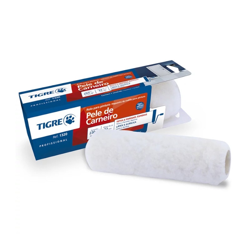 Imagem do produto Tigre Espuma para Rolo de Pintura Lã de Carneiro sem Cabo 1320 23cm