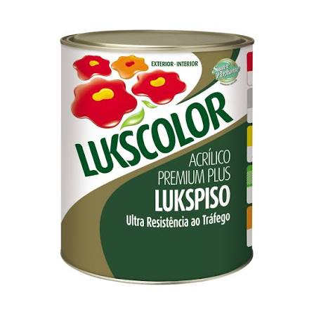 Imagem do produto Lukscolor Tinta Acrílica para Piso Lukspiso Preto 900ml