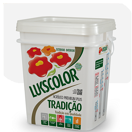 Imagem do produto Lukscolor Tinta Látex Acrílica Tradição Branca 18 Litros
