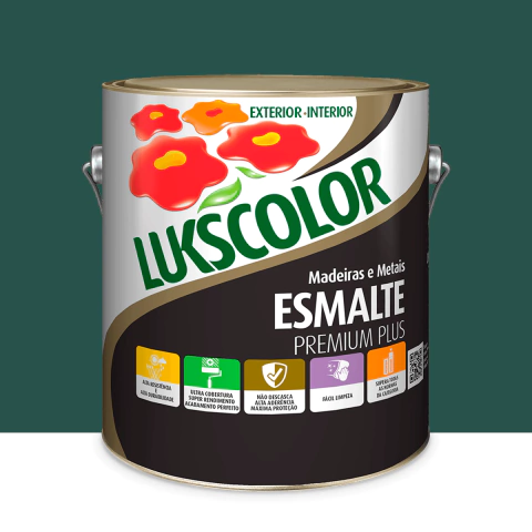Imagem do produto Lukscolor Esmalte Sintético Premium Acetinado Verde Colonial 3,6L