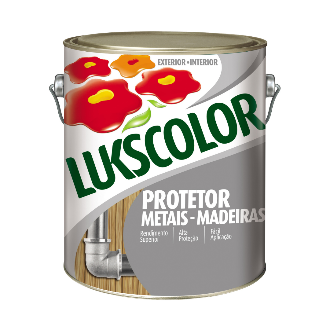 Imagem do produto Lukscolor Ferroluks Esmalte Sintético Anticorrosivo Cinza 900ml