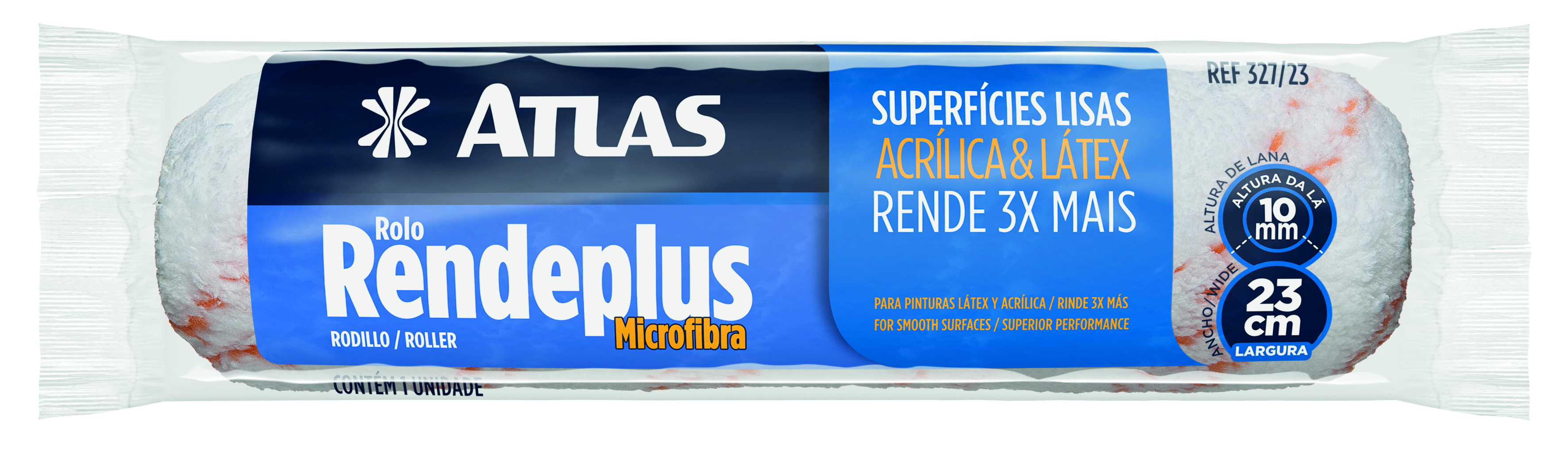 Imagem do produto Atlas Rolo de Pintura Rendeplus Microfibra 10mm 23cm