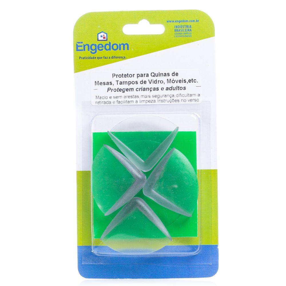 Imagem do produto Engedon Protetor de Quinas e Cantos 1 cm 4 Peças Externo 42x42x16 mm