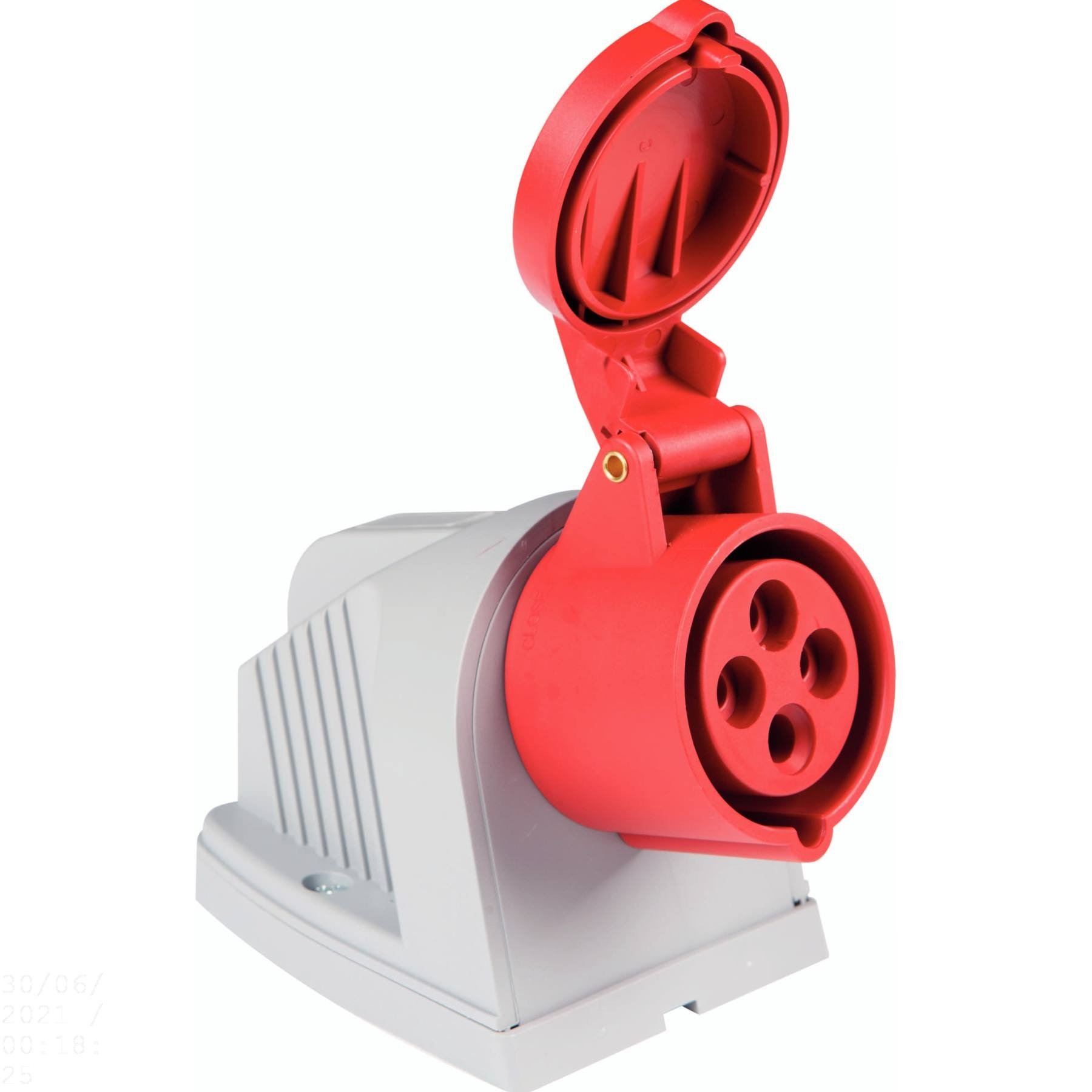 Imagem do produto Tramontina Tomada de Sobrepor 3P+T 32A 380/440V 6H IP44 Vermelho