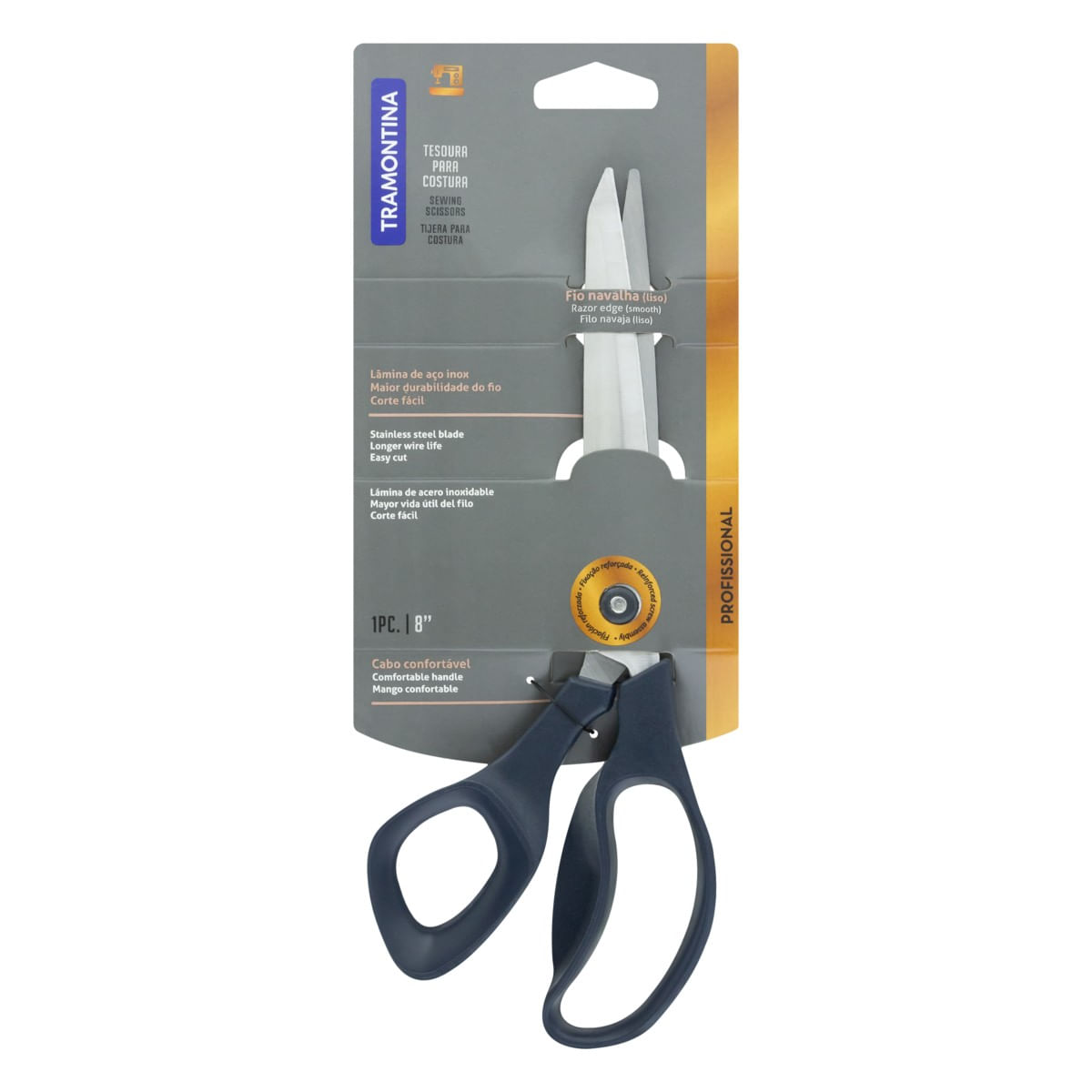 Imagem do produto Tramontina Tesoura para Costura Profissional 8 Polegadas Fio Liso em Aço Inox