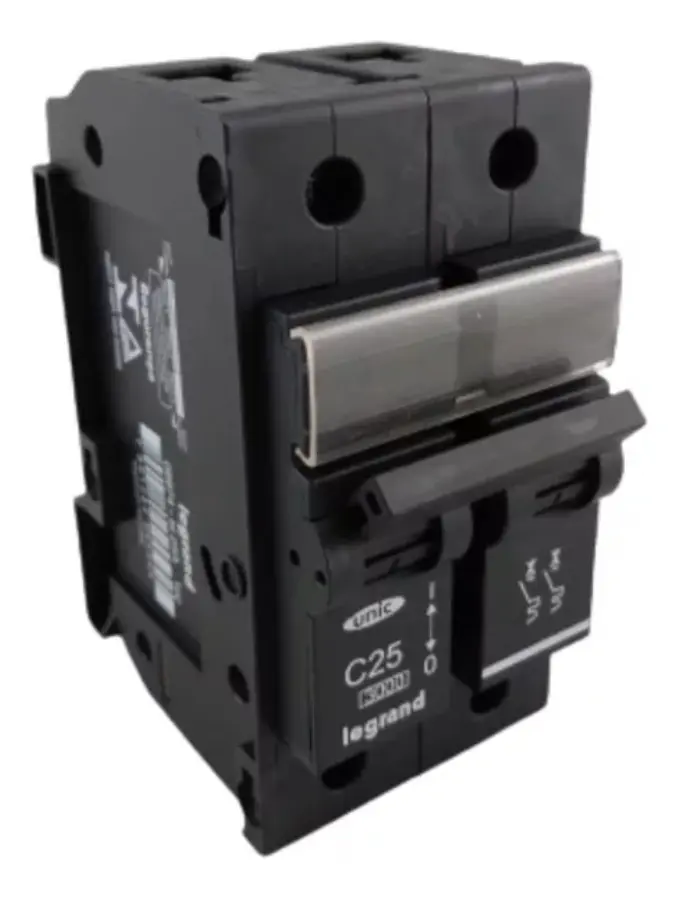 Imagem do produto Pial Legrand Disjuntor Bipolar 25A Unic Preto NEMA