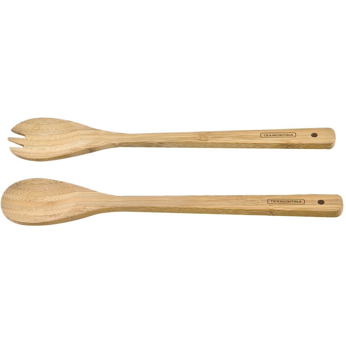 Imagem do produto Tramontina Conjunto Garfo e Colher Utilínea em Bambu Natural