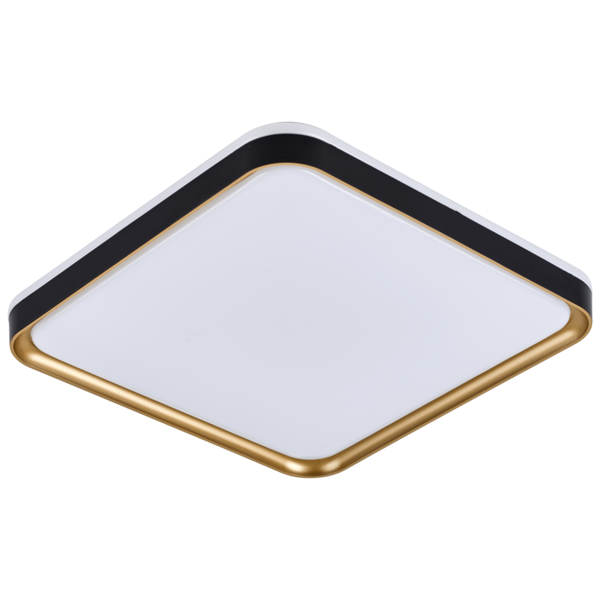 Imagem do produto All Lux Plafon de Embutir Preto/Dourado 30x30x7