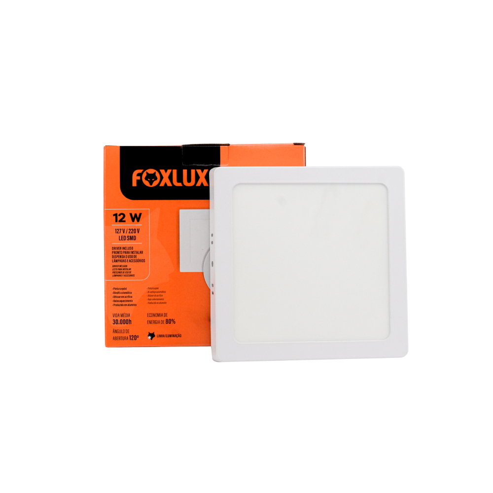 Imagem do produto PLAFON LED QUAD SOBR 18W 6500K FOX