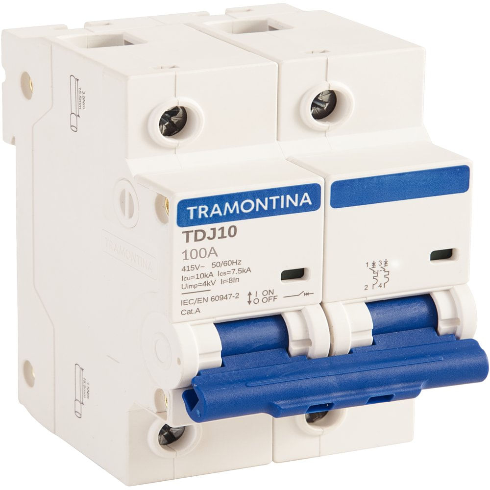 Imagem do produto Tramontina eletrik Disjuntor DIN Bipolar 100A 58012/043