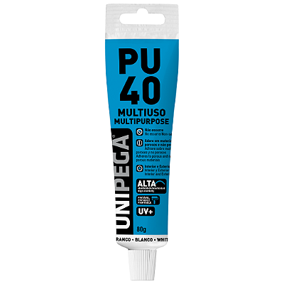 Imagem do produto Selante PU 40 Multiuso Unipega Branco 80g