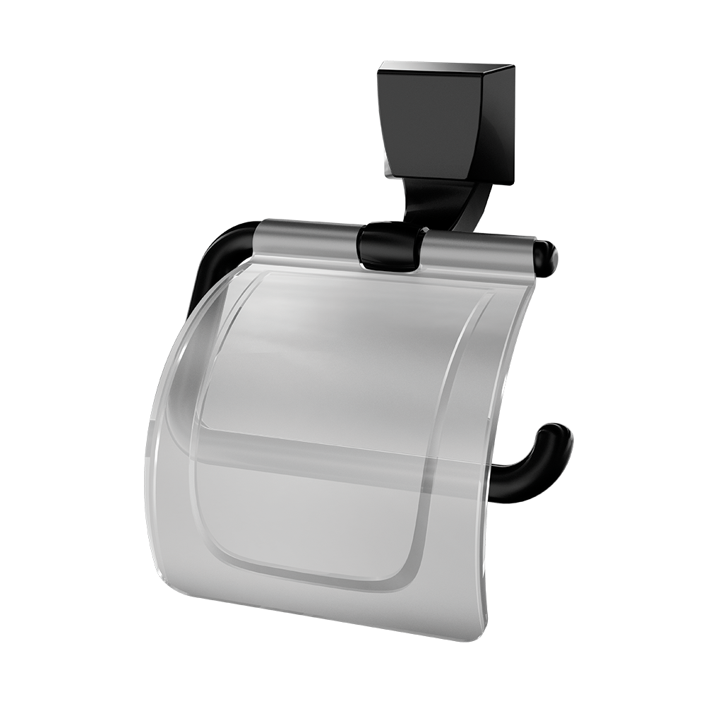 Imagem do produto Lorenzetti Papeleira Quadra 2020 F24 Preto Fosco